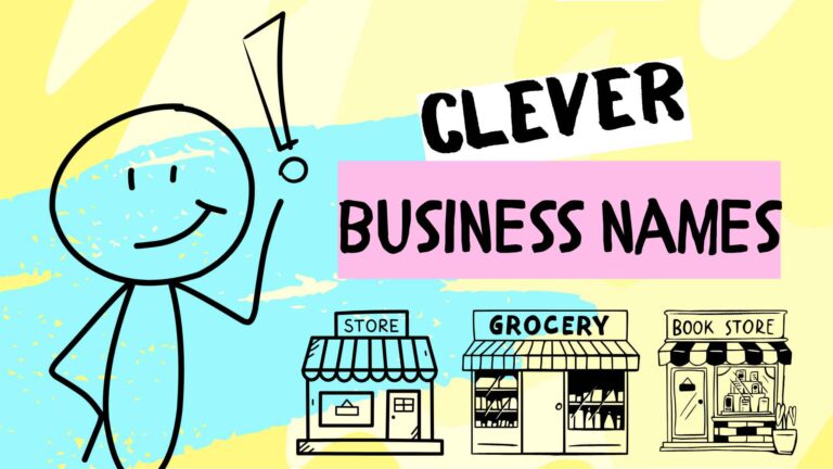 stick person thinking of a business name