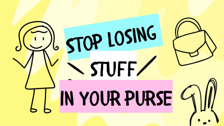 Doodle girl, purse and rabbot/