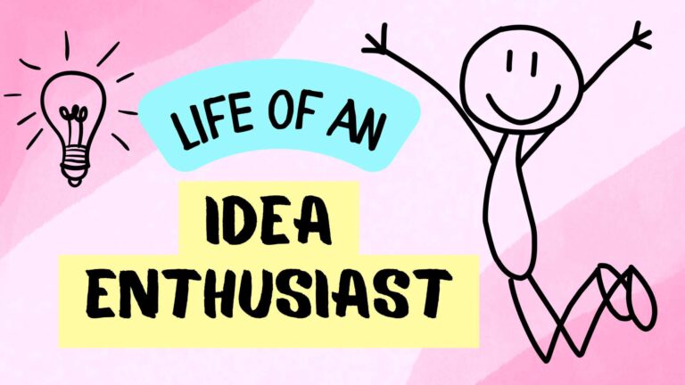 stick person jumping in the air, lightbulb idea