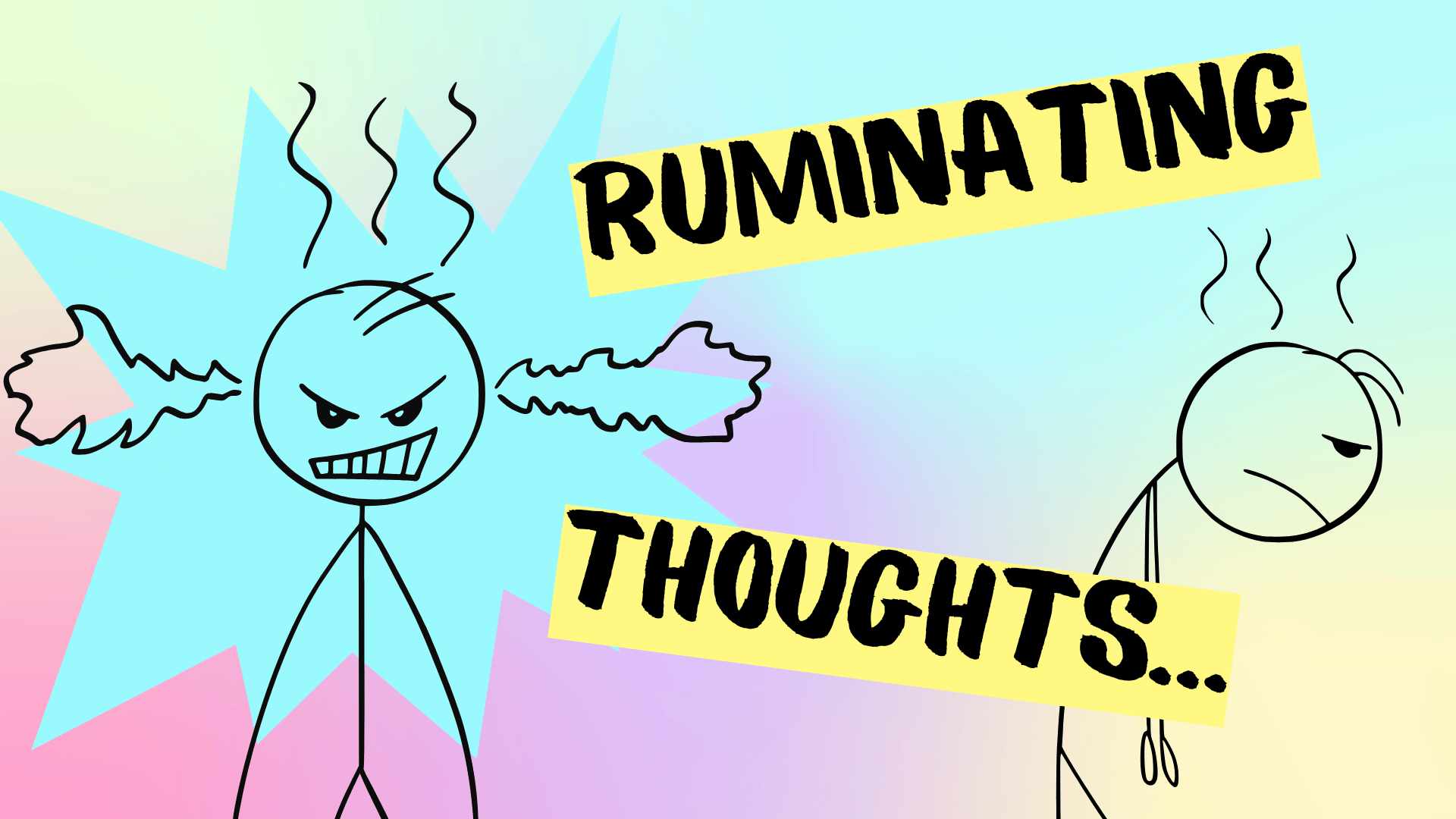angry stick persons