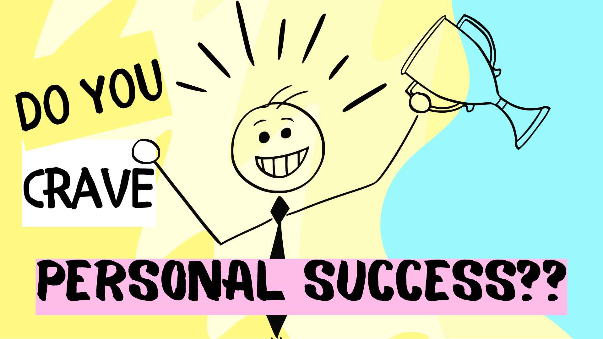 stick person with trophy