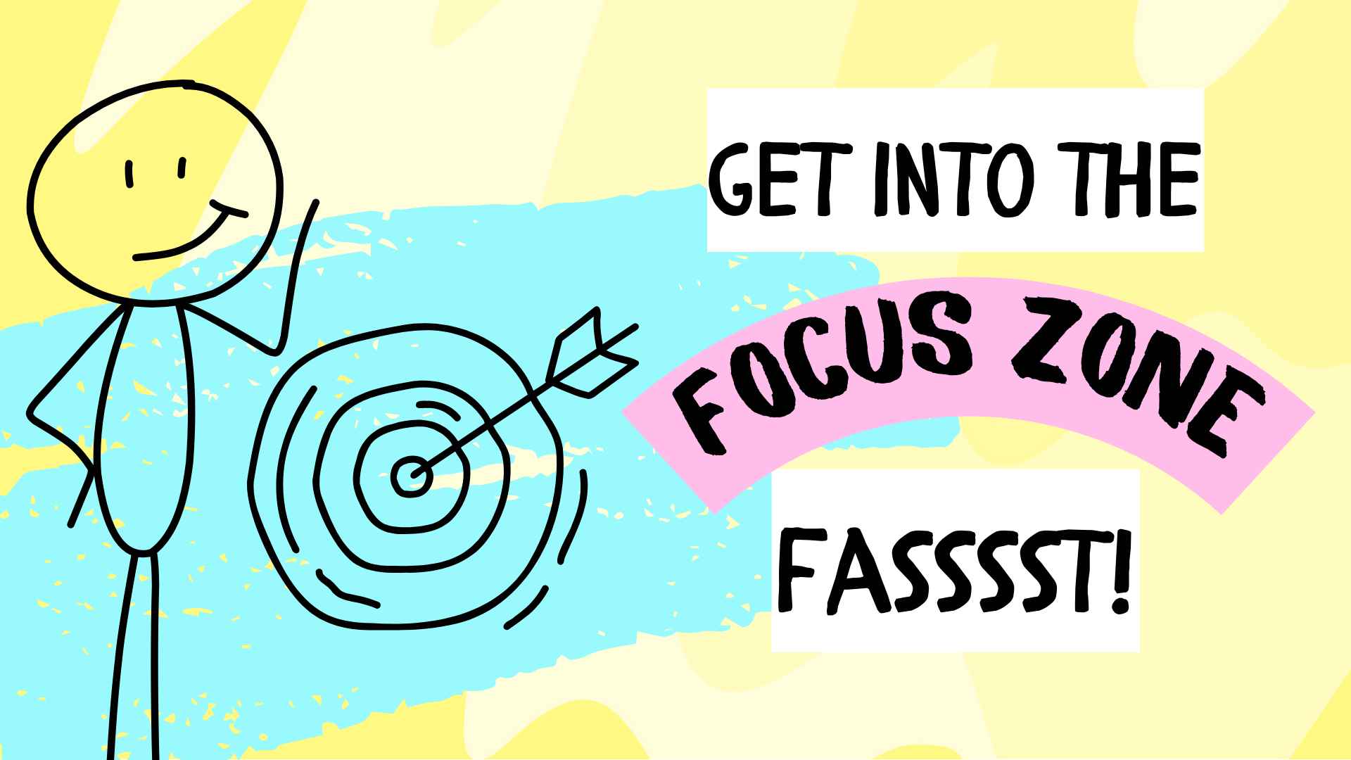 stick person next to target