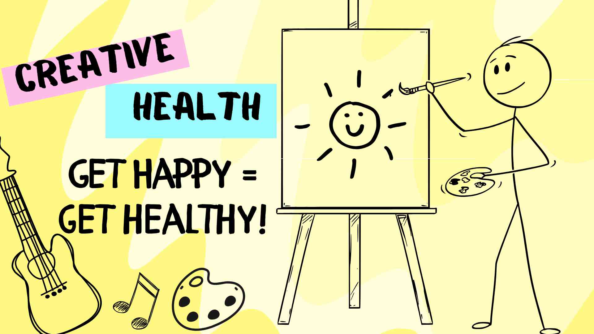 stick person doing hobbies that make the happy
