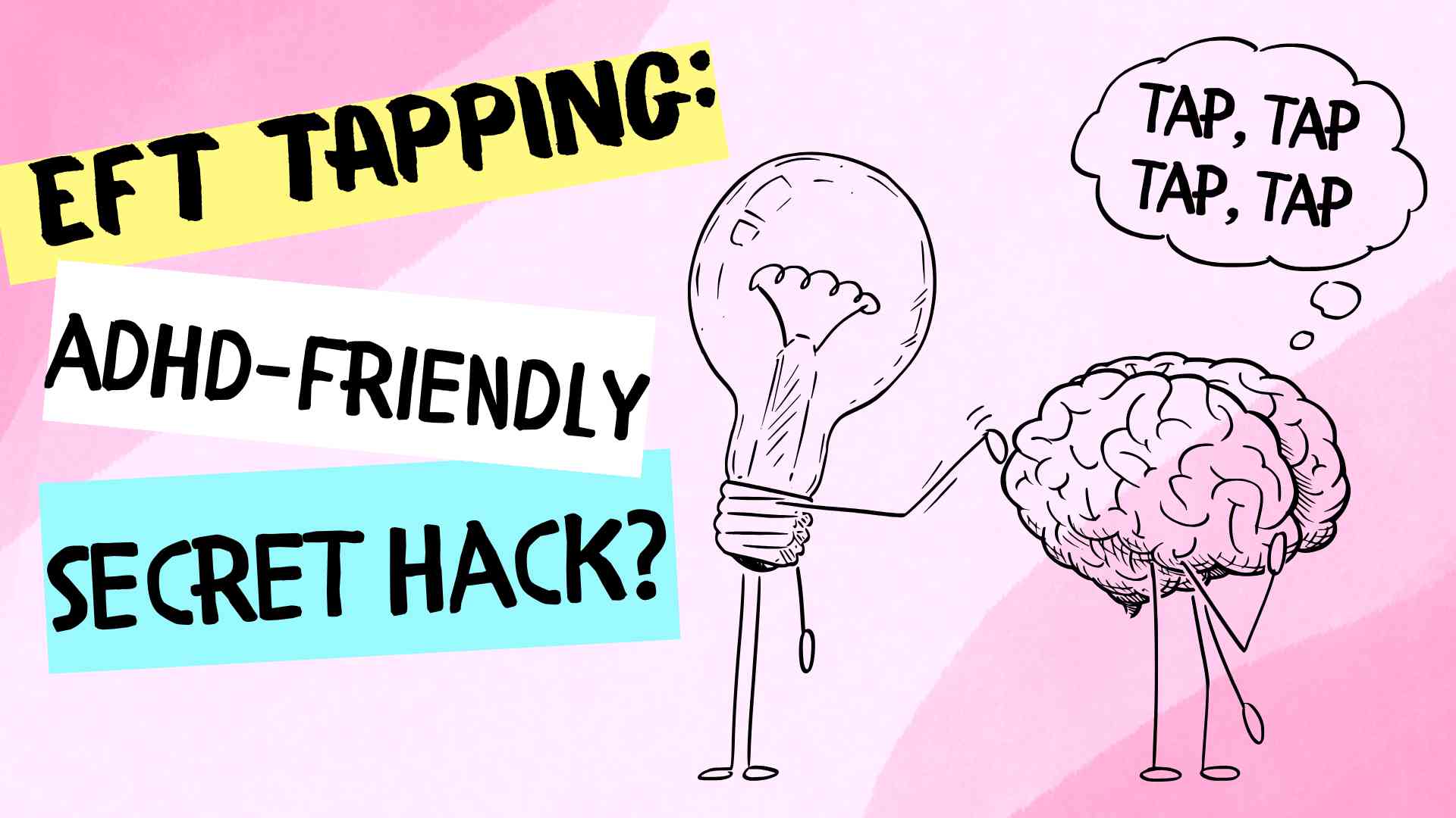 sketch of lightbulb figure tapping on a brain